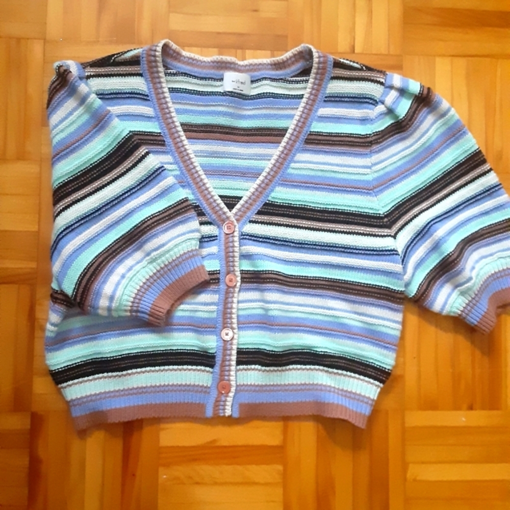 Aritzia Canterbury Striped Cardigan